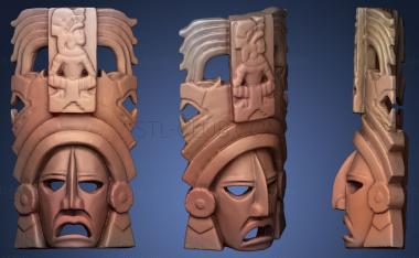 3D model Mayan Face 3D (STL)